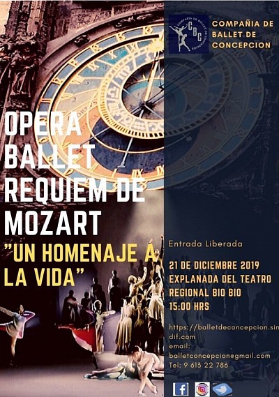 Presentación Ballet Clasico Requiem de Mozart, Concepción