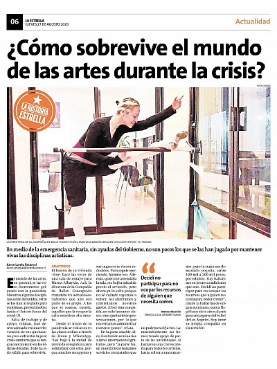 Articulo sobre nuestra directora Marna Albarran Melzer en el Diario La Estrella de Concepcion